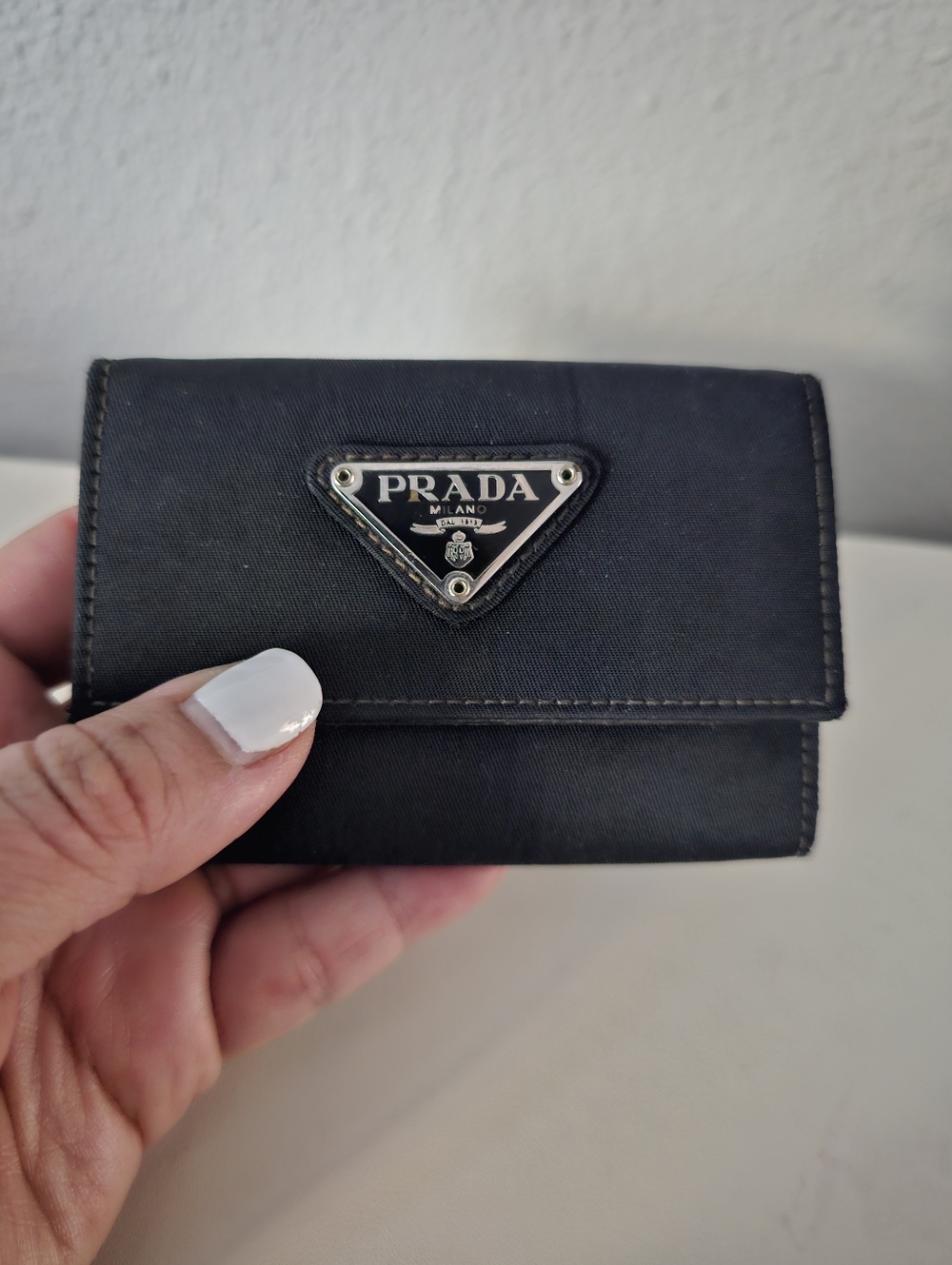 🖤​Prada Vintage Tessuto Nylon 6-Key Holder Wallet - Black - Picture 9 of 13